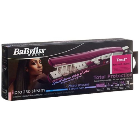 Babyliss hair straightener Ipro 230 ionic steam