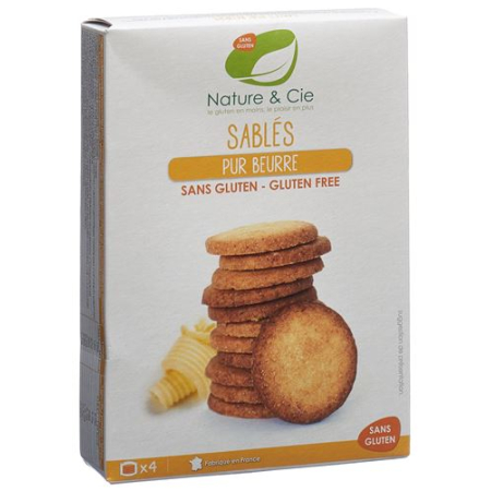 Bánh quy bơ Nature & Cie không gluten 135 g