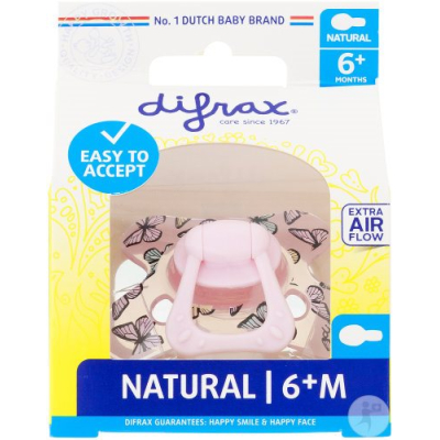 Difrax Nuggi Natural 6 + M silikón