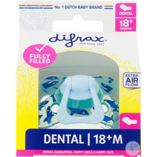 Chupete dental Difrax 18+M silicona
