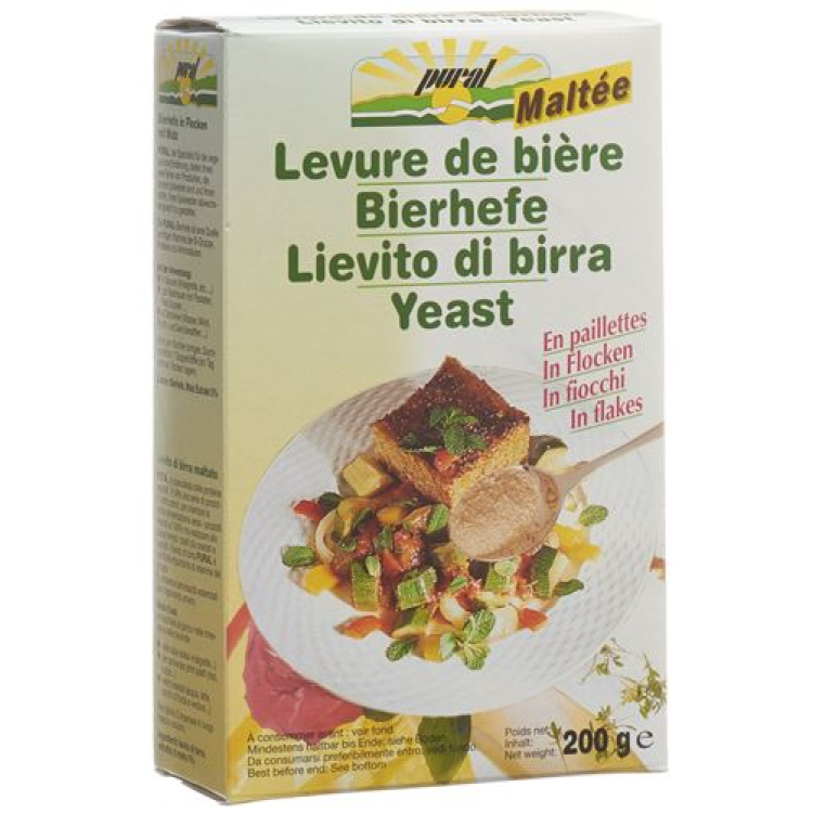 Дріжджі пивні Pural пластівці з солодом 200 г