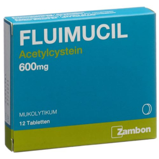 Fluimucil 600 mg (mới) 12 viên