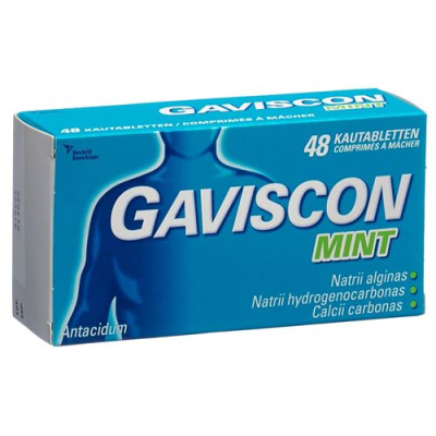 Gaviscon žuvacie tablety mint 48 ks