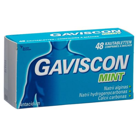 Gaviscon Tabletki do Żucia Miętowe 48 szt