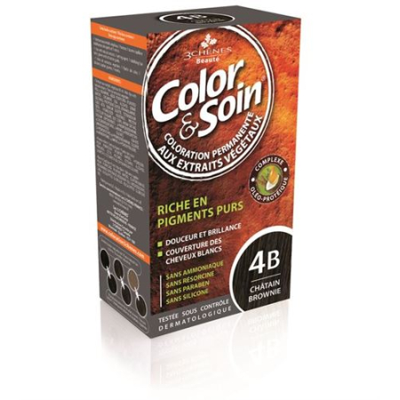 Color & Soin Coloration 4B brownie Chesnut 135 ml