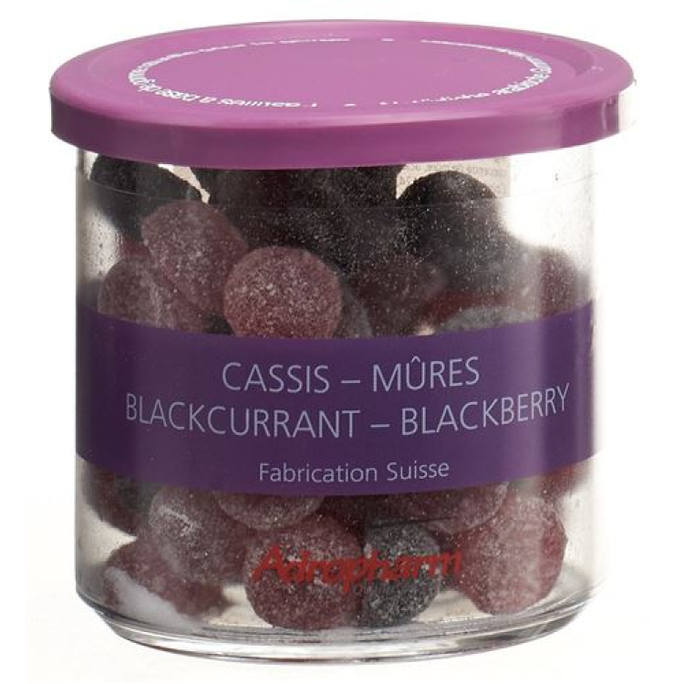 Adropharm cassis ja karhunvatukka rauhoittavat pastillit 140 g