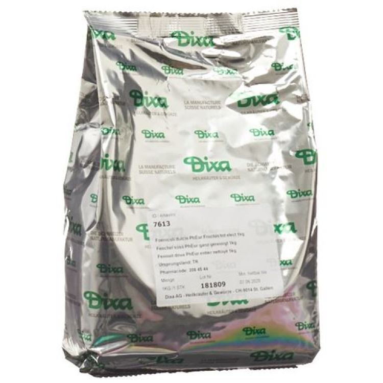 Dixa Fennel shirin PhEur butun tozalangandan keyin 500 g