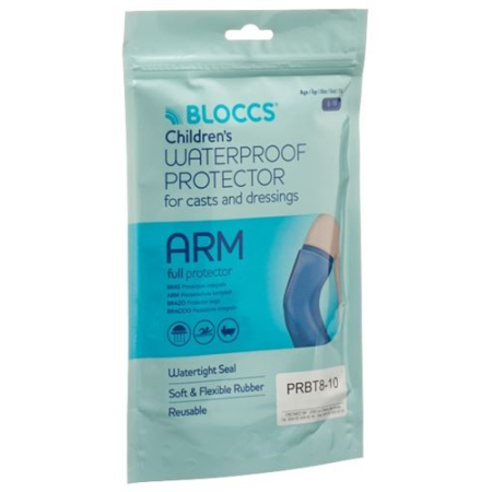 Perlindungan air mandian dan pancuran Bloccs untuk lengan kanak-kanak 20-33 / 53cm
