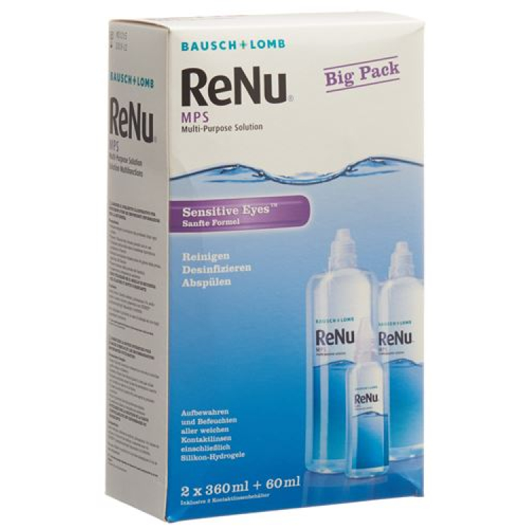 Bausch Lomb Renu MPS duże pudełko 2 x 360 ml