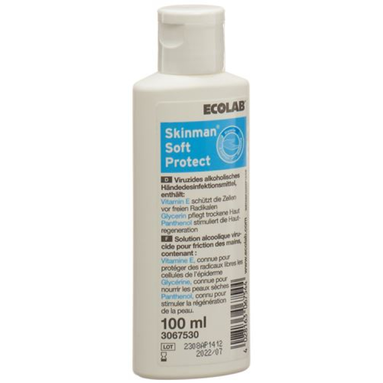 Skinman Soft Protect virucid alkoholos kézfertőtlenítő Fl 100 ml