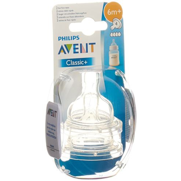 Avent Philips klassisk sugehull 4 2 stk