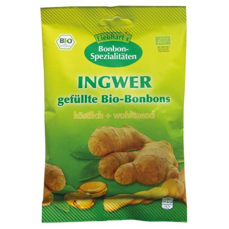 Liebhart Bataillon de bonbons au gingembre bio 100 g