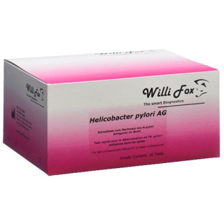 Willi Fox Helicobacter Pylori Taburet Test 20 stk