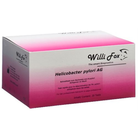 Willi Fox Helicobacter Pylori Stool Test 20 pcs