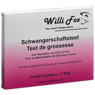 Teste de gravidez Willi Fox urina 25 unidades