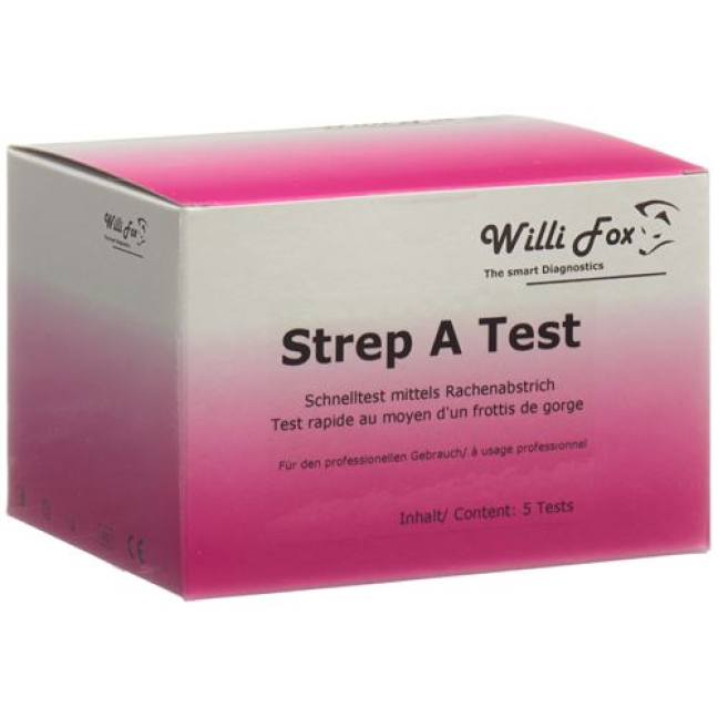 Willi Fox Strep A Test 5pcs - Rapid Antigen Test Kit