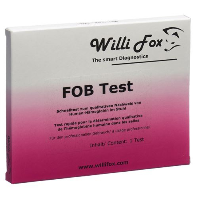 Willi Fox FOB test (okkult hemoglobin i avføringen) 25 stk