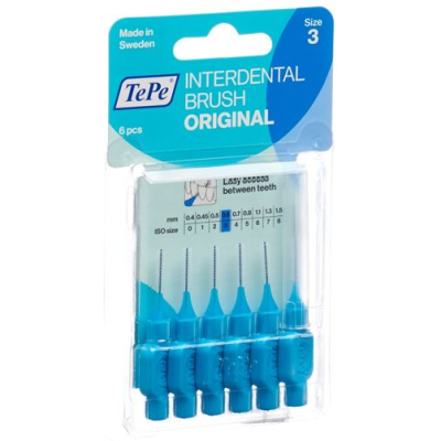 TePe interdentalna četkica 0.6mm plava blister 6 kom