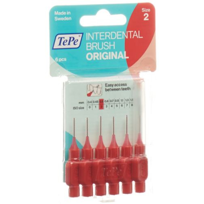 Tepe interdental brush 0.5mm red blister 6 កុំព្យូទ័រ