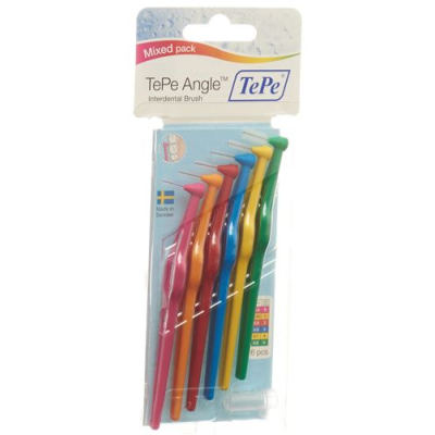 Tepe vinkel interdental brush assortert 6 stk