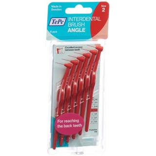 TePe Angle Interdental Brush 0.5mm red 6 pcs