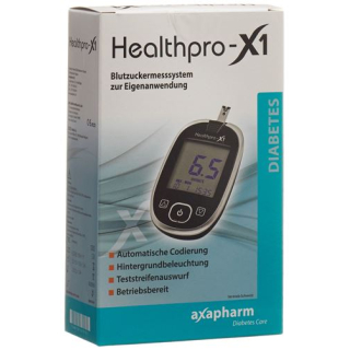 Healthpro-x1 axapharm қандағы глюкоза өлшегіш