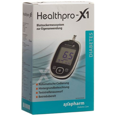 Healthpro-X1 Axapharm kan şekeri ölçüm cihazı