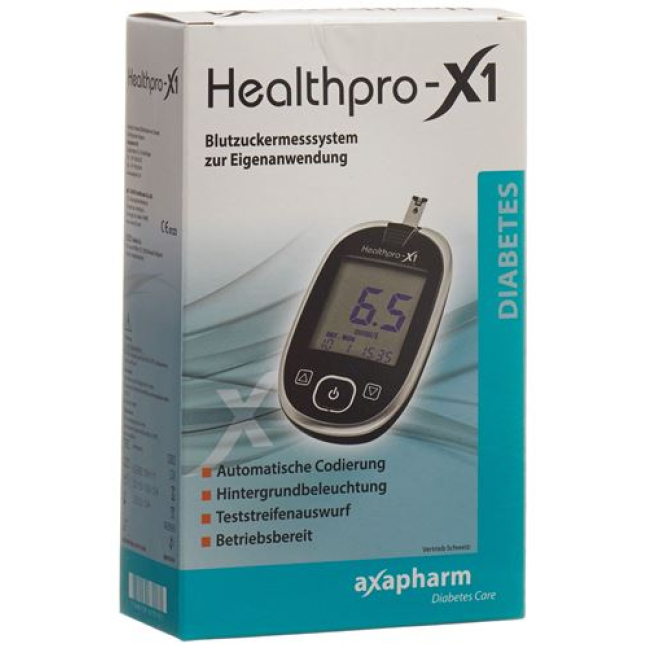 Healthpro-X1 Axapharm қандағы глюкоза өлшегіш
