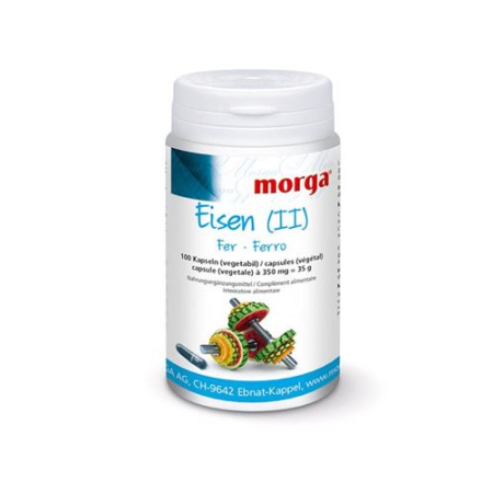 Morga Iron (II) Vegicaps - Essential Iron Supplement for Healthy Blood Cells