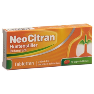 NeoCitran supressores de tosse Depottabl 50 mg 10 unid.