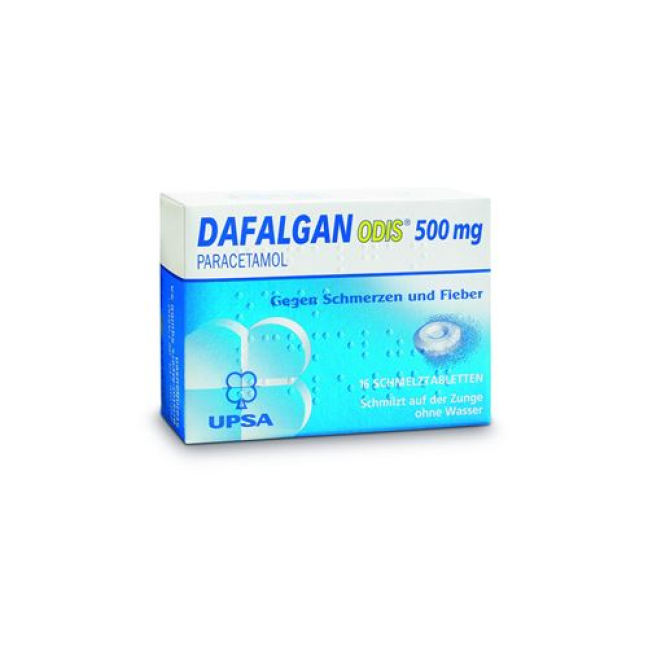 Dafalgan Odis Schmelztabl 500 mg Ds 16 dona