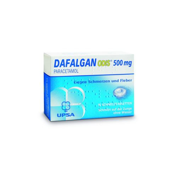 Dafalgan Odis Schmelztabl 500 mg Ds 16 əd