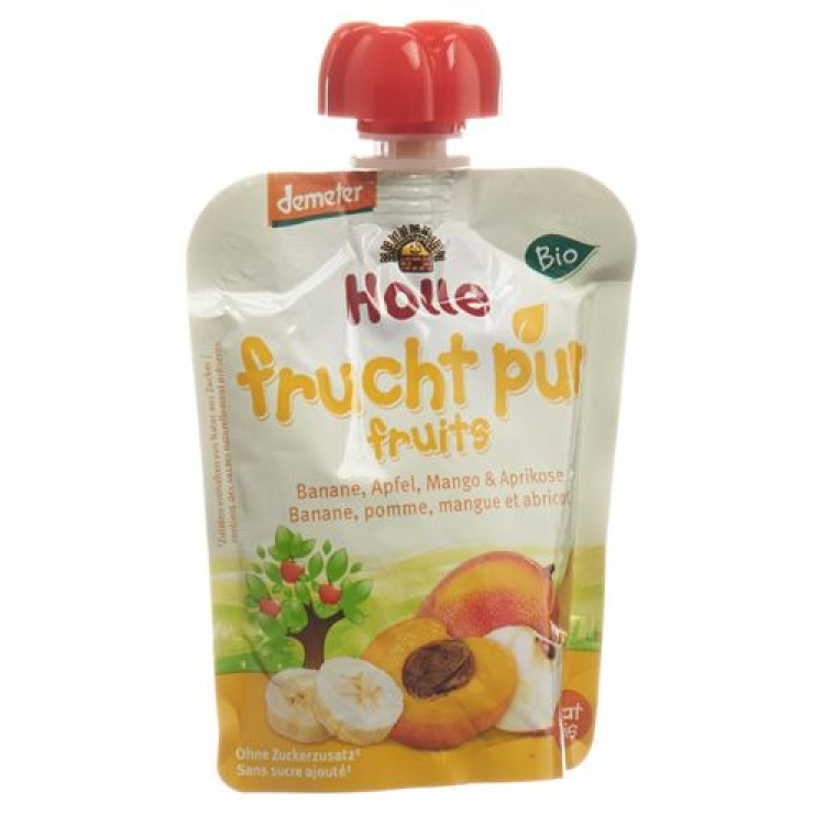 Holle Pouchy Banana Jabolko Mango & Marelica 90 g