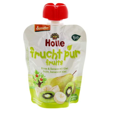 Holle Pouchy pære and banan med kiwi 90 g