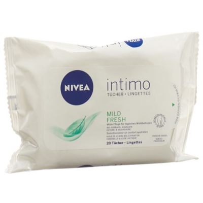 מגבונים nivea intimo natural fresh 20 חלקים