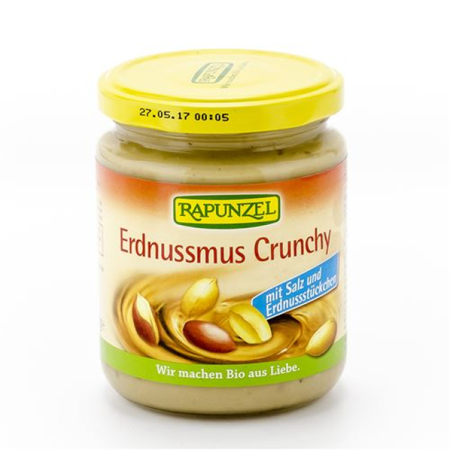 Tangled Erdnussmus Crunchy salt med 250 g