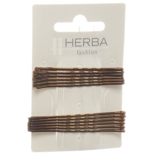 Herba clamp 6+6.5cm brown 12 pcs