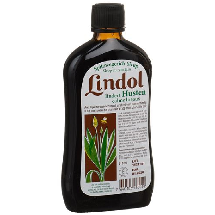 Lindol útifű szirup Fl 210 ml