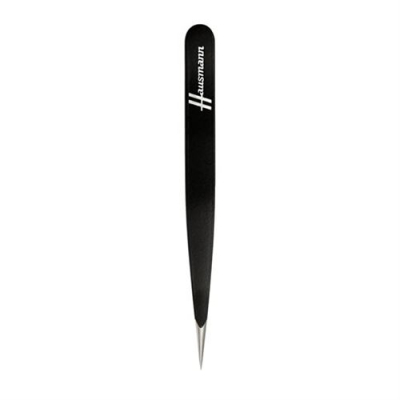 Hausmann tweezers pointed black