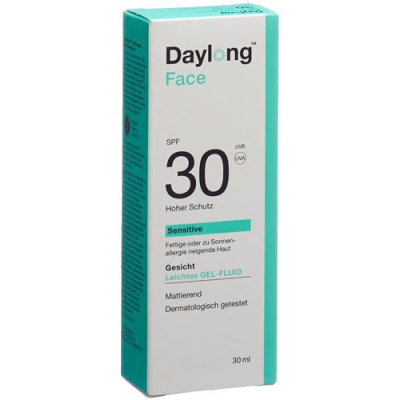 Daylong sensitive face gelvätska spf30 30 ml