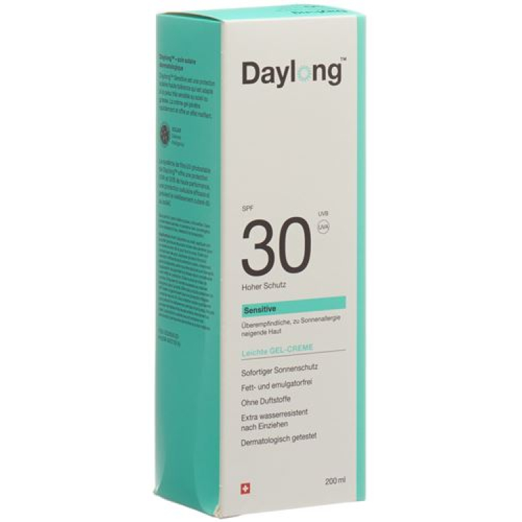 Daylong Sensitive Gel cream SPF30 tube 200 מ"ל