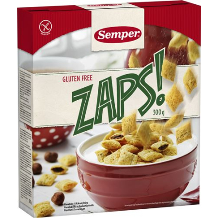 Semper Zaps gluten-free cereal squares 300 g