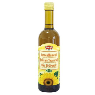 Morga sunflower oil cold-pressed organic campaign bottle 5 dl