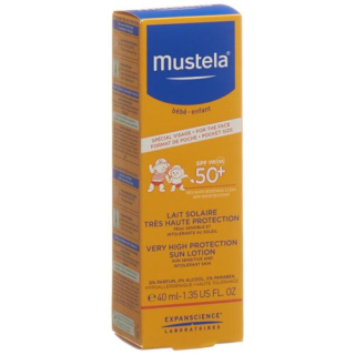 Солнцезащитное молочко для лица Mustela SPF50+ 40 мл