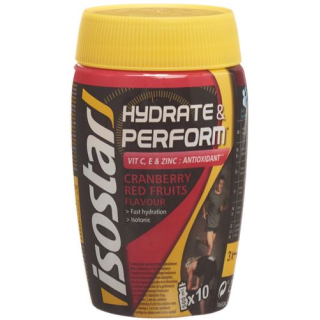 Isostar Hydrate and Perform Plv Red vaisiai 400 g