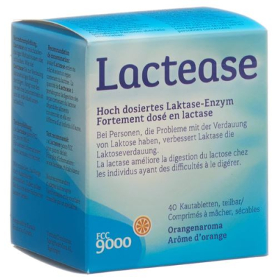 Lactease 9000 FCC chewable tablets dělitelný 40 ks