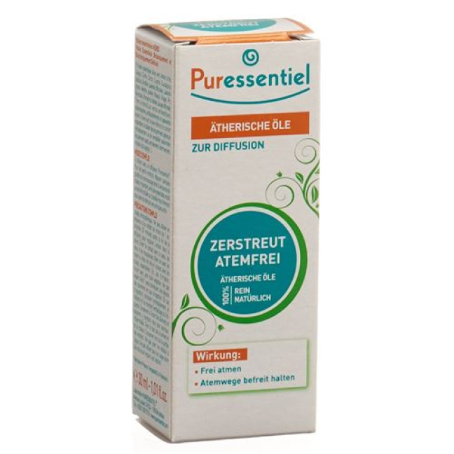 Μίγμα αρωμάτων Puressentiel® αιθέρια έλαια Atemfrei για διάχυση 30 ml