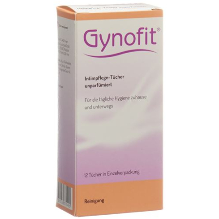 Gynofit इंटिमेट वाइप्स बिना सुगंधित 12 पीस