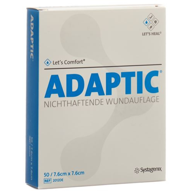 Adaptic wound dressing 7.6x7.6cm sterile 50 bags