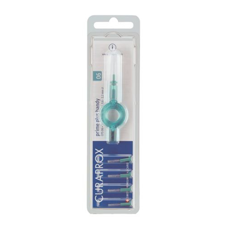 Curaprox CPS 06 prime plus handy 5 interdental brush holder + 1